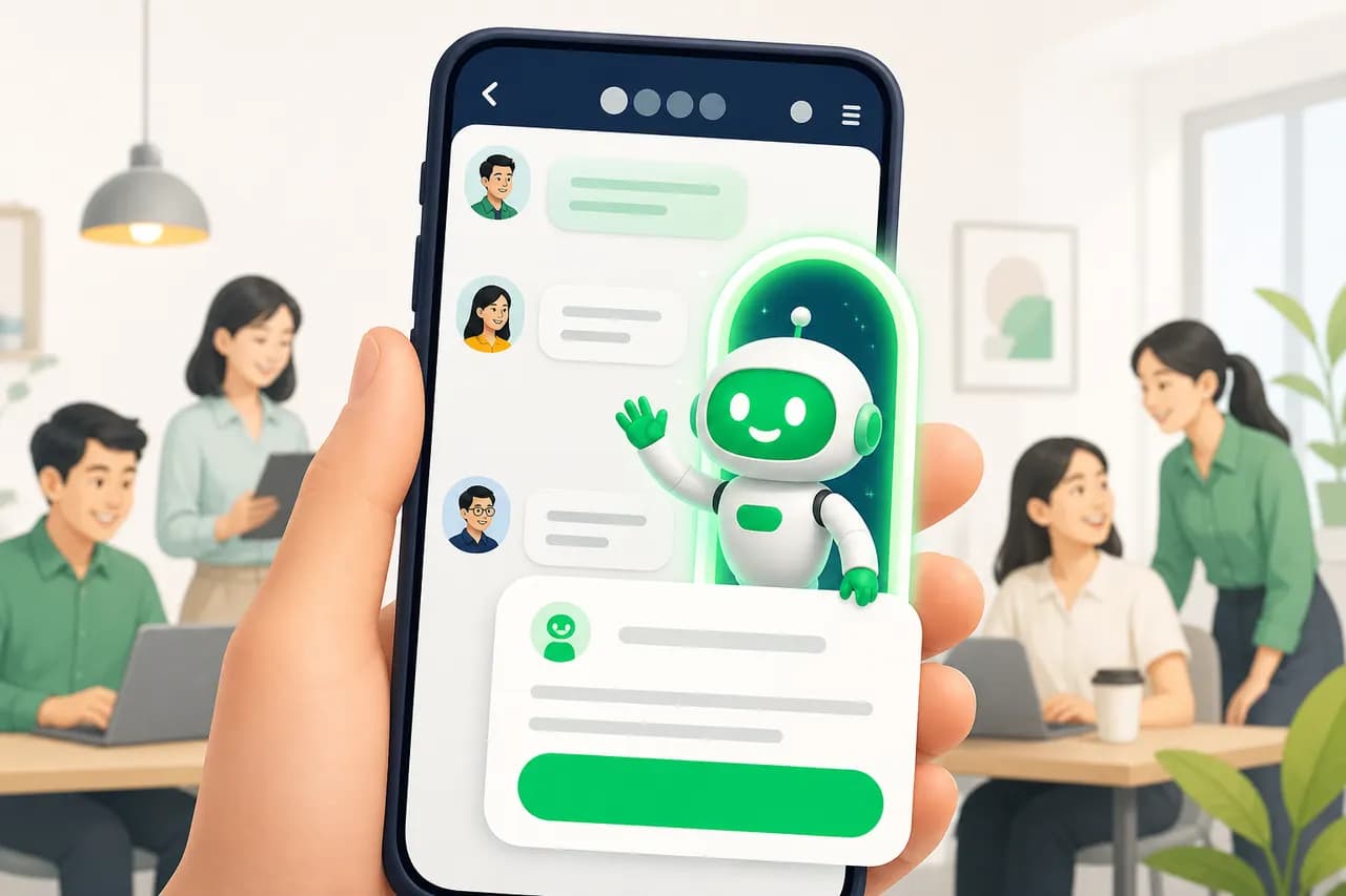 บอทเข้าร่วมกลุ่ม LINE และส่งการ์ดต้อนรับพร้อมปุ่มลงทะเบียน